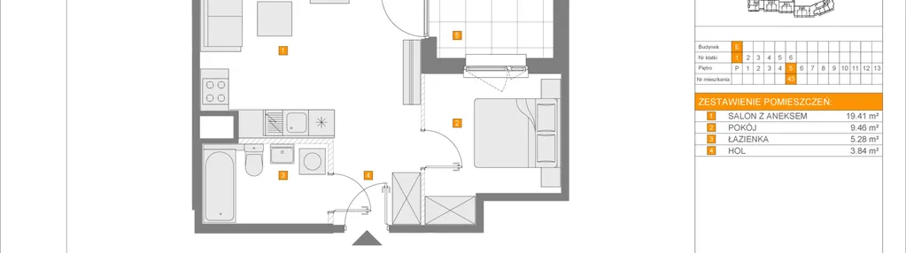 Mieszkanie w inwestycji: Apartamenty Literacka etap 2.2