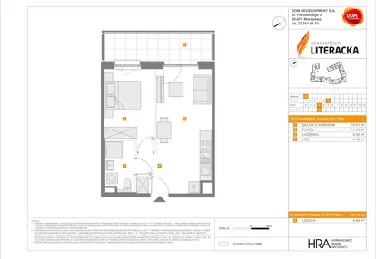 Mieszkanie w inwestycji: Apartamenty Literacka etap 2.2
