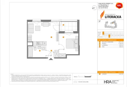 Mieszkanie w inwestycji: Apartamenty Literacka etap 2.2