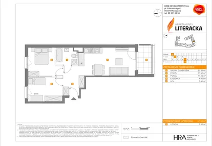 Mieszkanie w inwestycji: Apartamenty Literacka etap 2.2