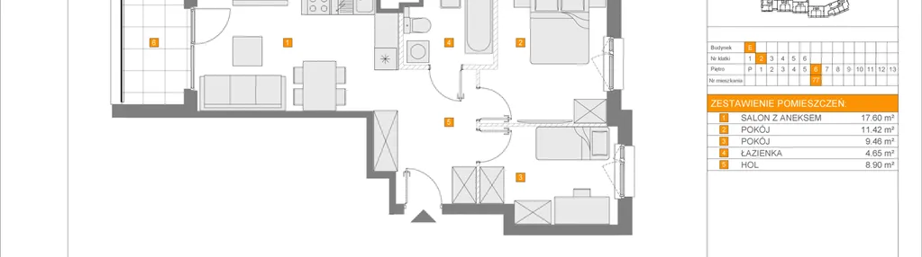 Mieszkanie w inwestycji: Apartamenty Literacka etap 2.2