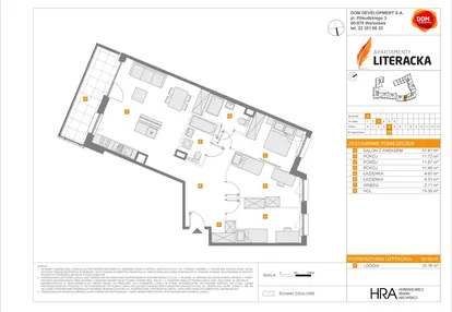 Mieszkanie w inwestycji: Apartamenty Literacka etap 2.2
