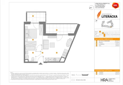 Mieszkanie w inwestycji: Apartamenty Literacka etap 2.2