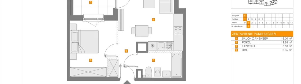 Mieszkanie w inwestycji: Apartamenty Literacka etap 2.2