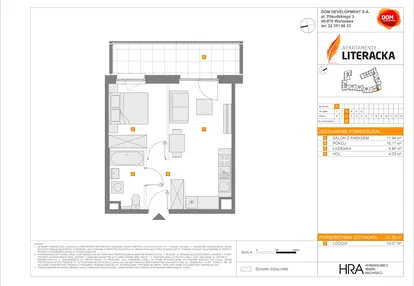 Mieszkanie w inwestycji: Apartamenty Literacka etap 2.2