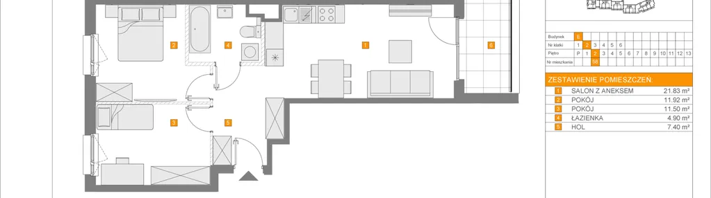 Mieszkanie w inwestycji: Apartamenty Literacka etap 2.2