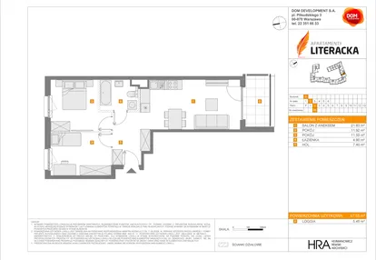 Mieszkanie w inwestycji: Apartamenty Literacka etap 2.2