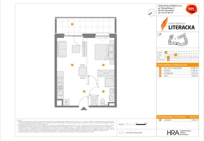 Mieszkanie w inwestycji: Apartamenty Literacka etap 2.2