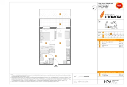 Mieszkanie w inwestycji: Apartamenty Literacka etap 2.2