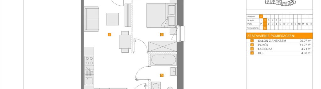 Mieszkanie w inwestycji: Apartamenty Literacka etap 2.3