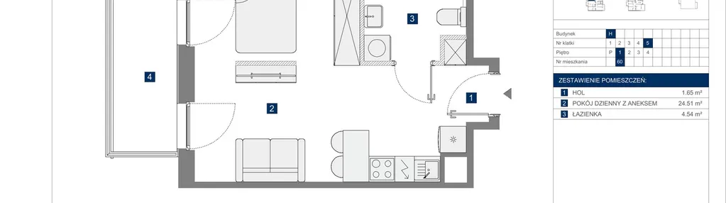 Mieszkanie w inwestycji: Apartamenty Park Matecznego Etap 2.2