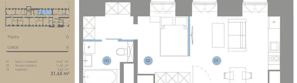 Mieszkanie w inwestycji: Oficyna - Apartamenty Inwestycyjne Apart Hotel