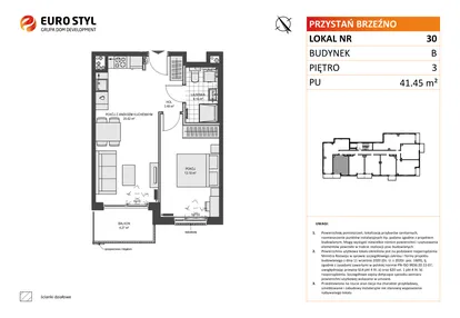 Mieszkanie w inwestycji: Przystań Brzeźno etap II