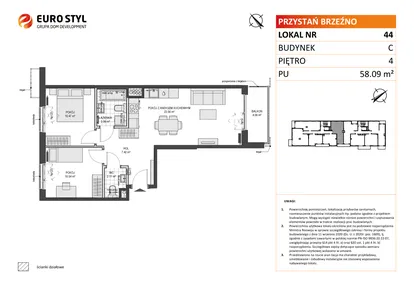 Mieszkanie w inwestycji: Przystań Brzeźno etap II