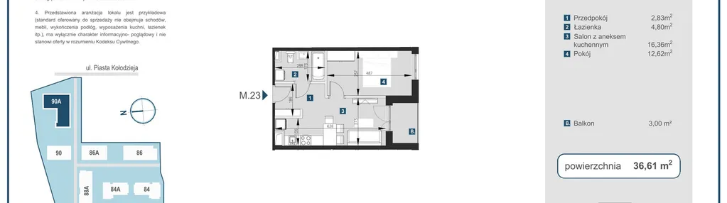 Mieszkanie w inwestycji: Piasta Towers bud. 90A