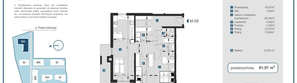Mieszkanie w inwestycji: Piasta Towers bud. 90A