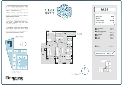 Mieszkanie w inwestycji: Piasta Towers bud. 90A