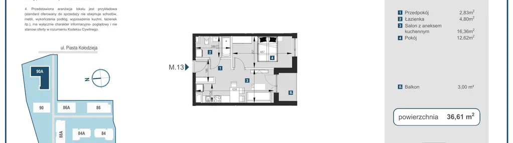Mieszkanie w inwestycji: Piasta Towers bud. 90A