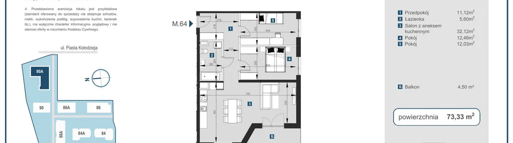 Mieszkanie w inwestycji: Piasta Towers bud. 90A