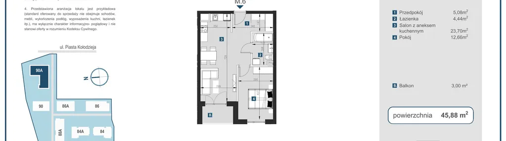 Mieszkanie w inwestycji: Piasta Towers bud. 90A
