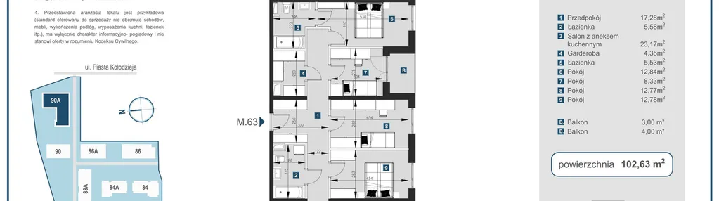 Mieszkanie w inwestycji: Piasta Towers bud. 90A