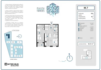 Mieszkanie w inwestycji: Piasta Towers bud. 90A