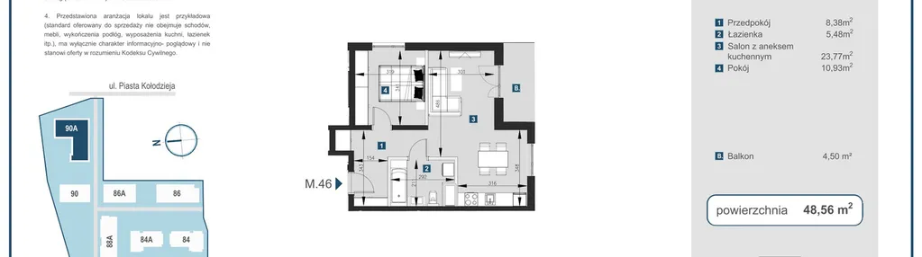 Mieszkanie w inwestycji: Piasta Towers bud. 90A
