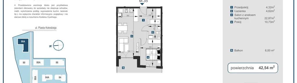 Mieszkanie w inwestycji: Piasta Towers bud. 90A