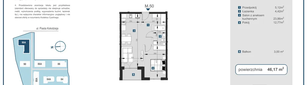 Mieszkanie w inwestycji: Piasta Towers bud. 90A