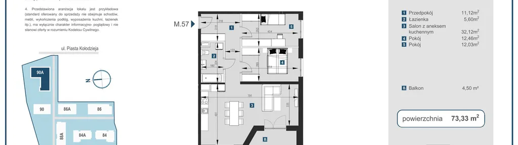 Mieszkanie w inwestycji: Piasta Towers bud. 90A