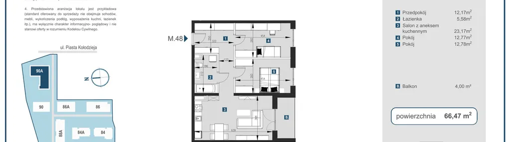 Mieszkanie w inwestycji: Piasta Towers bud. 90A