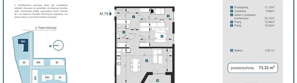 Mieszkanie w inwestycji: Piasta Towers bud. 90A