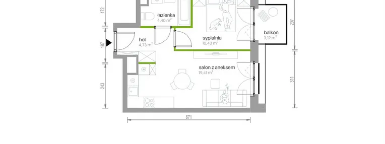 Mieszkanie w inwestycji: Kijowska Vita