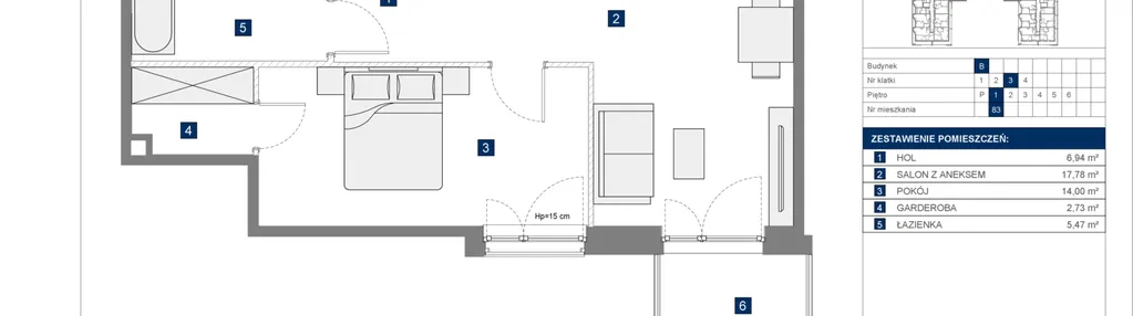 Mieszkanie w inwestycji: Osiedle przy Wielickiej etap 1.2