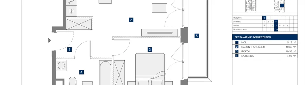 Mieszkanie w inwestycji: Osiedle przy Wielickiej etap 1.2