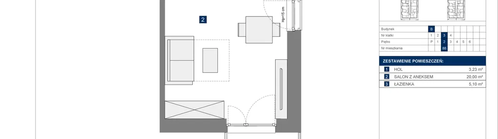 Mieszkanie w inwestycji: Osiedle przy Wielickiej etap 1.2