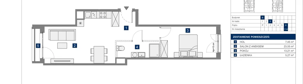 Mieszkanie w inwestycji: Osiedle przy Wielickiej etap 1.2