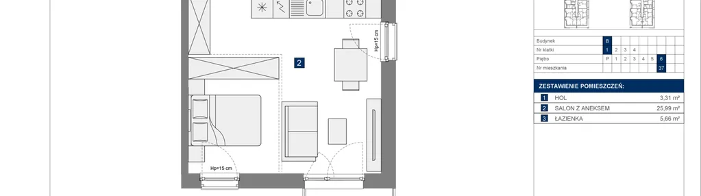 Mieszkanie w inwestycji: Osiedle przy Wielickiej etap 1.2