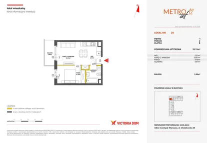 Mieszkanie w inwestycji: Metro Art 12