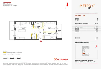 Mieszkanie w inwestycji: Metro Art 12