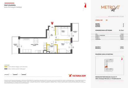 Mieszkanie w inwestycji: Metro Art 12