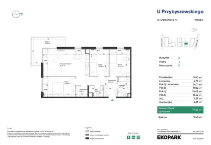Mieszkanie w inwestycji: U Przybyszewskiego etap 4