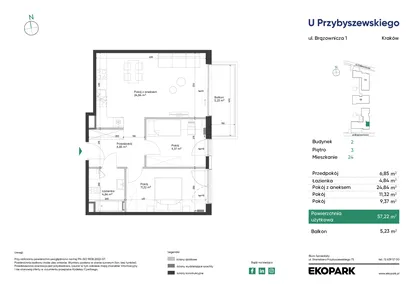 Mieszkanie w inwestycji: U Przybyszewskiego etap 4