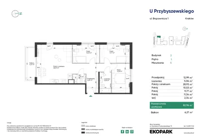 Mieszkanie w inwestycji: U Przybyszewskiego etap 4