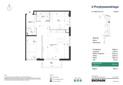 Mieszkanie w inwestycji: U Przybyszewskiego etap 4