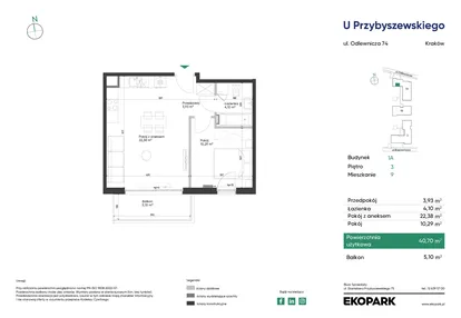 Mieszkanie w inwestycji: U Przybyszewskiego etap 4