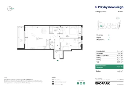 Mieszkanie w inwestycji: U Przybyszewskiego etap 4