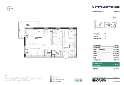 Mieszkanie w inwestycji: U Przybyszewskiego etap 4