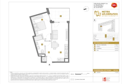 Mieszkanie w inwestycji: Apartamenty Metro Wilanowska