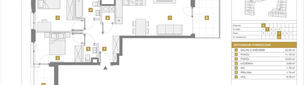 Mieszkanie w inwestycji: Apartamenty Metro Wilanowska